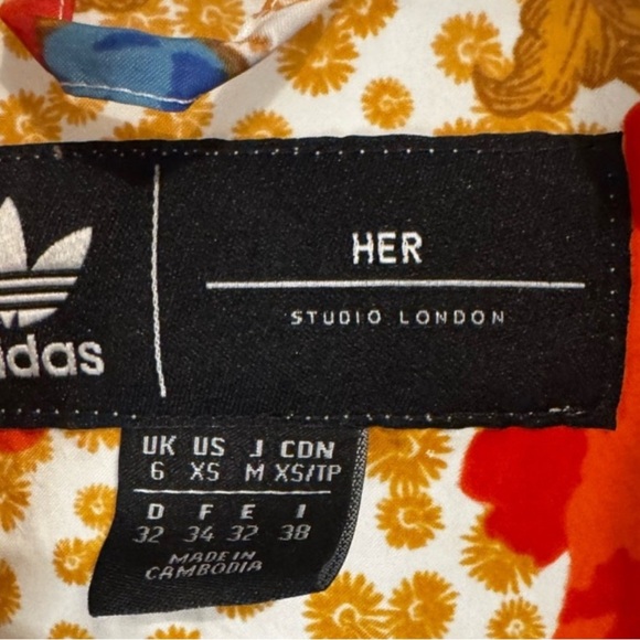 Adidas HER Women's Studio London Floral Jacket - Multicolor NWOT Rare - Picture 9 of 11